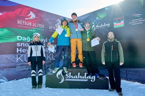 Böyüklər arasında xizək yarışı üzrə Heydər Əliyev Kuboku keçirilib - FOTO