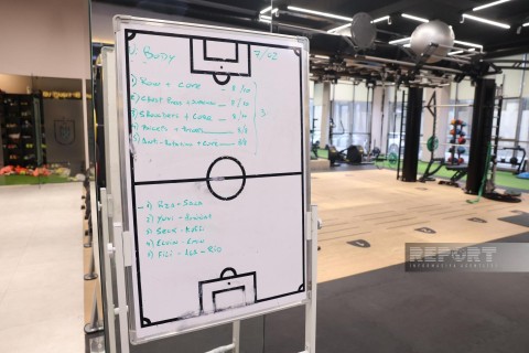 "Neftçi"nin təmiri davam edən Futbol Mərkəzindən FOTO