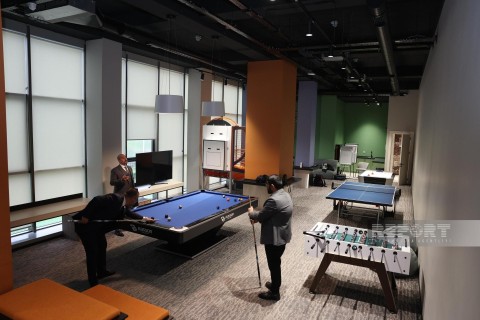 "Neftçi"nin təmiri davam edən Futbol Mərkəzindən FOTO