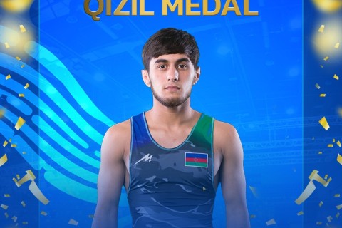 Güləşçimiz Zaqrebdə qızıl medal qazanıb - FOTO