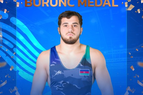Güləşçimiz Zaqrebdə qızıl medal qazanıb - FOTO