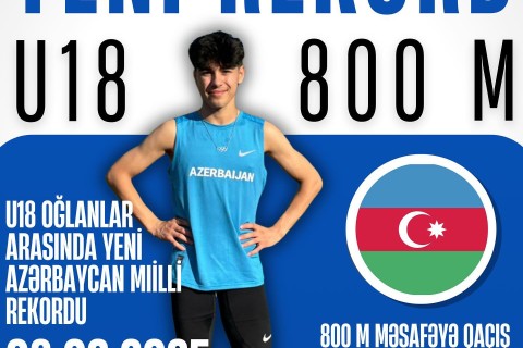 Azerbaijani athlete sets new record