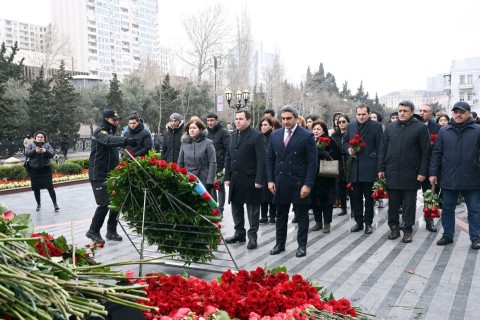 Ministry of Youth and Sports pays tribute to the victims of the Khojaly massacre - PHOTO