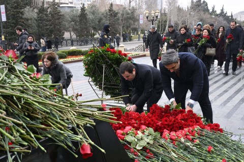 Ministry of Youth and Sports pays tribute to the victims of the Khojaly massacre - PHOTO