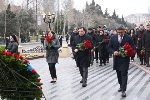 Ministry of Youth and Sports pays tribute to the victims of the Khojaly massacre - PHOTO