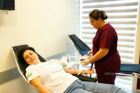 “İdman həftəsi”: İdman ictimaiyyətinin könüllü qanvermə aksiyası keçirilir - FOTO - VİDEO