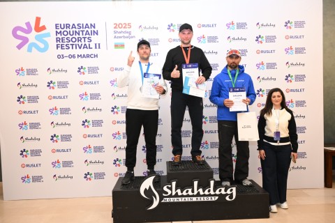 Avrasiya Dağ Kurortları Alyansının təlimçiləri arasında xizək yarışı - FOTO