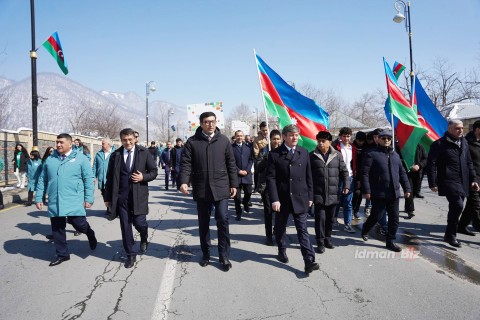 Qəbələdə 5 Mart - Bədən Tərbiyəsi və İdman Günü münasibəti ilə parad keçirilib - YENİLƏNİB - FOTO - VİDEO