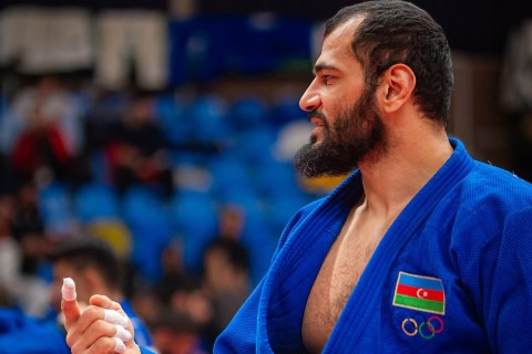 Azerbaijani judokas continue training at the Olympic training camp - PHOTO