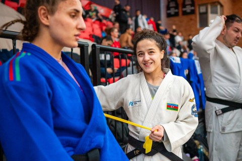 Azerbaijani judokas continue training at the Olympic training camp - PHOTO