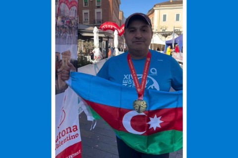 Firdovsi Karimov in Italy marathon