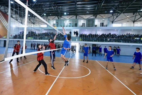 Federasiya prezidenti Beyləqanda final oyununda - FOTO