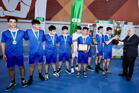 Federasiya prezidenti Beyləqanda final oyununda - FOTO