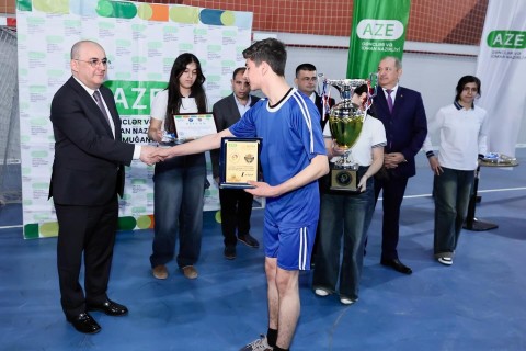 Federasiya prezidenti Beyləqanda final oyununda - FOTO