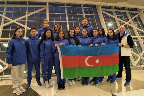 Azerbaijani aerobics team heads to Portugal