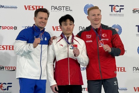 Azərbaycan gimnastı Dünya kubokunda gümüş qazanıb