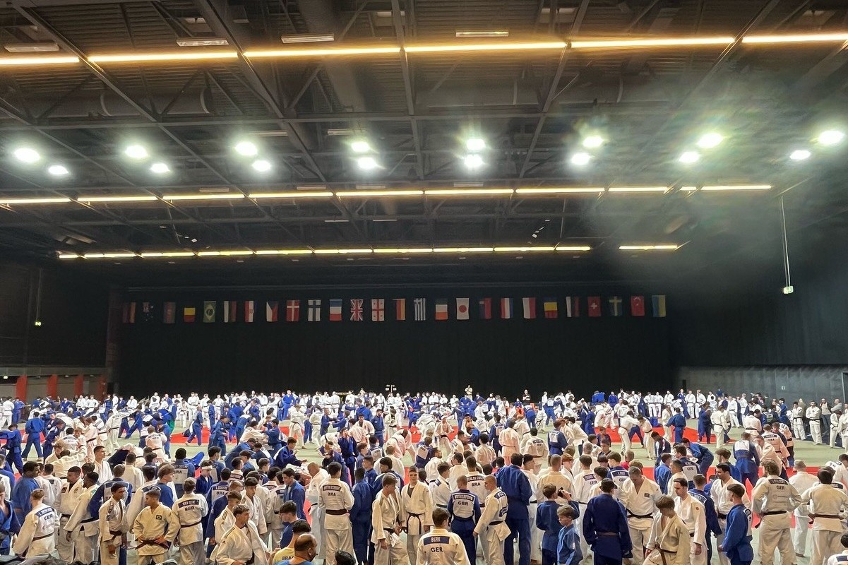 Azerbaijani Judokas at international training camp in Bremen - PHOTO