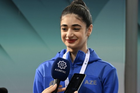 Azerbaijani gymnast who won the silver medal: "I am very happy to be on the podium"