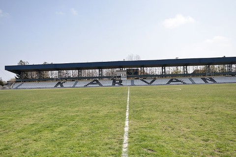 Yevlax şəhər stadionuna baxış keçirilib - FOTO