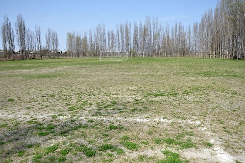 Yevlax şəhər stadionuna baxış keçirilib - FOTO