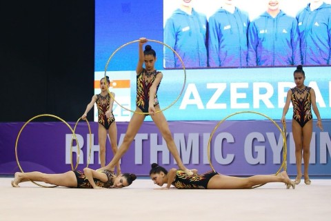 Azerbaijani group team takes 5th place in all-around at AGF Trophy