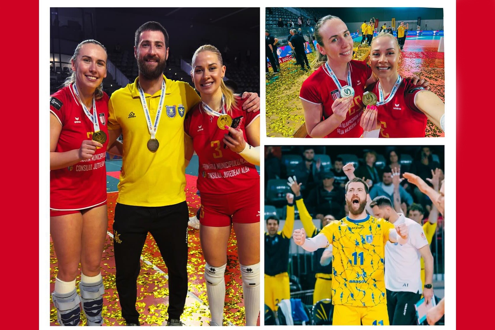 Azerbaijani national volleyball players won the Romanian Cup