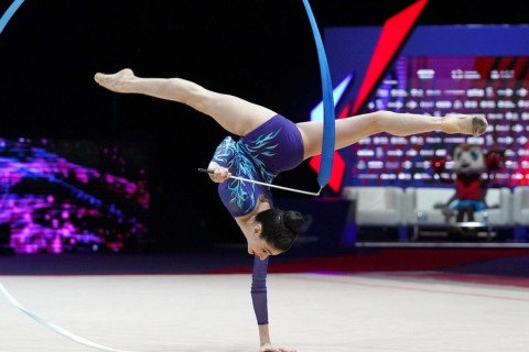 Азербайджанская гимнастка выиграла еще одну медаль на AGF Trophy