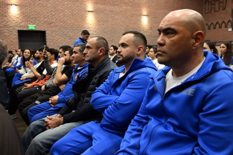 Farid Gayibov meets athletes who successfully represented Azerbaijan - PHOTO