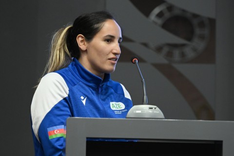 Farid Gayibov meets athletes who successfully represented Azerbaijan - PHOTO