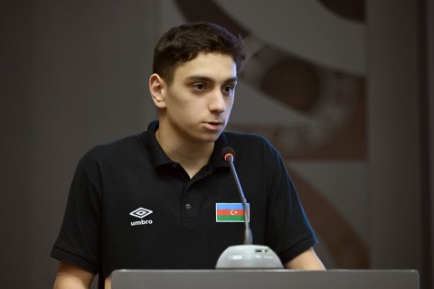 Farid Gayibov meets athletes who successfully represented Azerbaijan - PHOTO