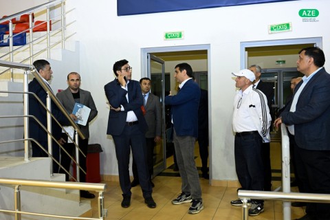 Youth and Sports Minister Farid Gayibov Inspects Ongoing Construction Projects for III CIS Games - PHOTO