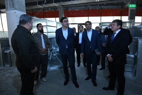 Youth and Sports Minister Farid Gayibov Inspects Ongoing Construction Projects for III CIS Games - PHOTO