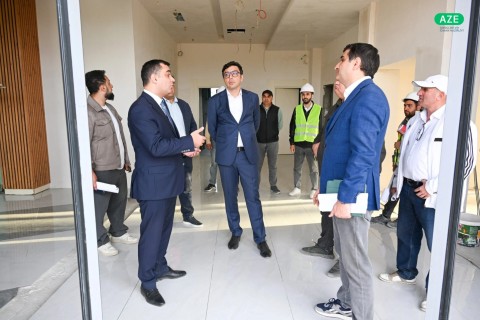Youth and Sports Minister Farid Gayibov Inspects Ongoing Construction Projects for III CIS Games - PHOTO