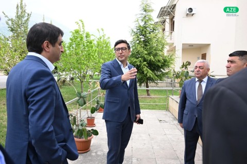 Youth and Sports Minister Farid Gayibov Inspects Ongoing Construction Projects for III CIS Games - PHOTO