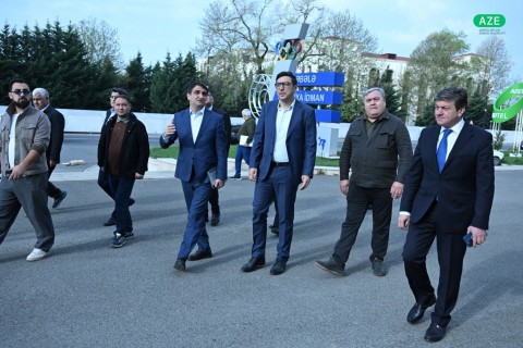 Youth and Sports Minister Farid Gayibov Inspects Ongoing Construction Projects for III CIS Games - PHOTO