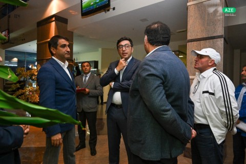 Youth and Sports Minister Farid Gayibov Inspects Ongoing Construction Projects for III CIS Games - PHOTO