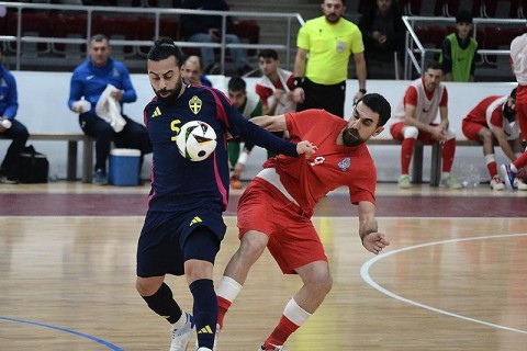 Azerbaijan national team's Swedish test
