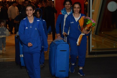Gimnaziadada 85 medal qazanan Azərbaycan idmançıları Vətənə qayıdıblar - FOTO