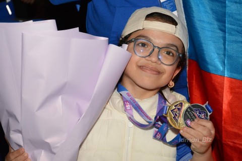 Gimnaziadada 85 medal qazanan Azərbaycan idmançıları Vətənə qayıdıblar - FOTO