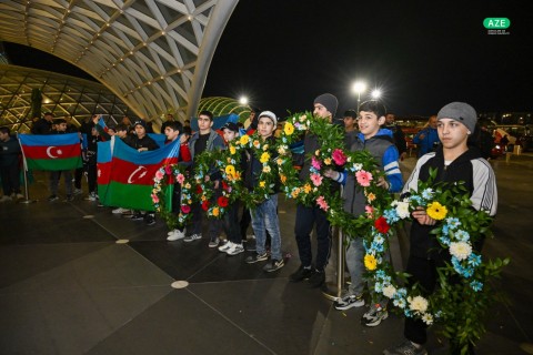 Чемпионы Европы по борьбе вернулись в Баку