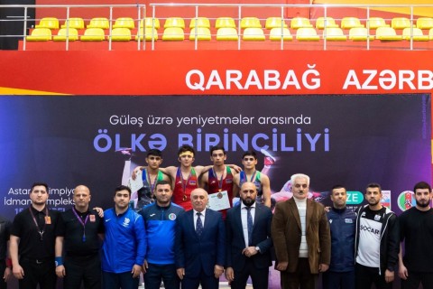 Определились первые победители чемпионата Азербайджана по греко-римской борьбе - ФОТО