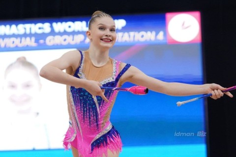 First medals to be awarded today at the Rhythmic Gymnastics World Cup in Baku - PHOTO