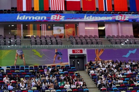First medals to be awarded today at the Rhythmic Gymnastics World Cup in Baku - PHOTO