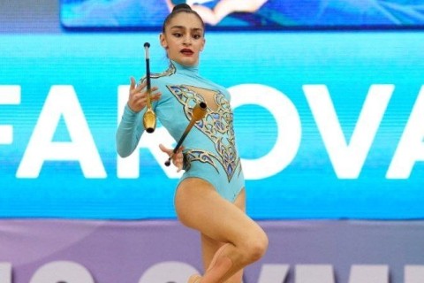 First medals to be awarded today at the Rhythmic Gymnastics World Cup in Baku - PHOTO