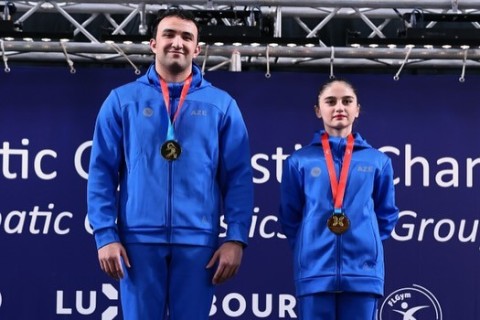 Azerbaijani European Champion receives special award in Luxembourg - PHOTO