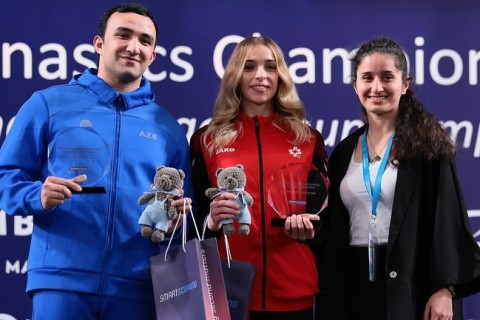 Azerbaijani European Champion receives special award in Luxembourg - PHOTO