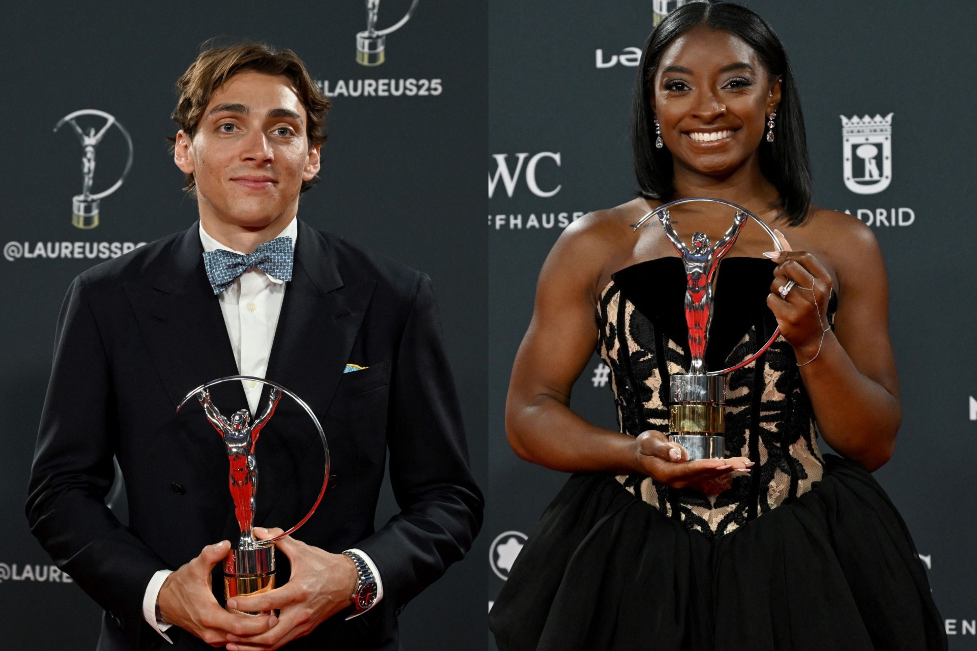 Duplantis and Biles shine at Laureus World Sports Awards in Madrid