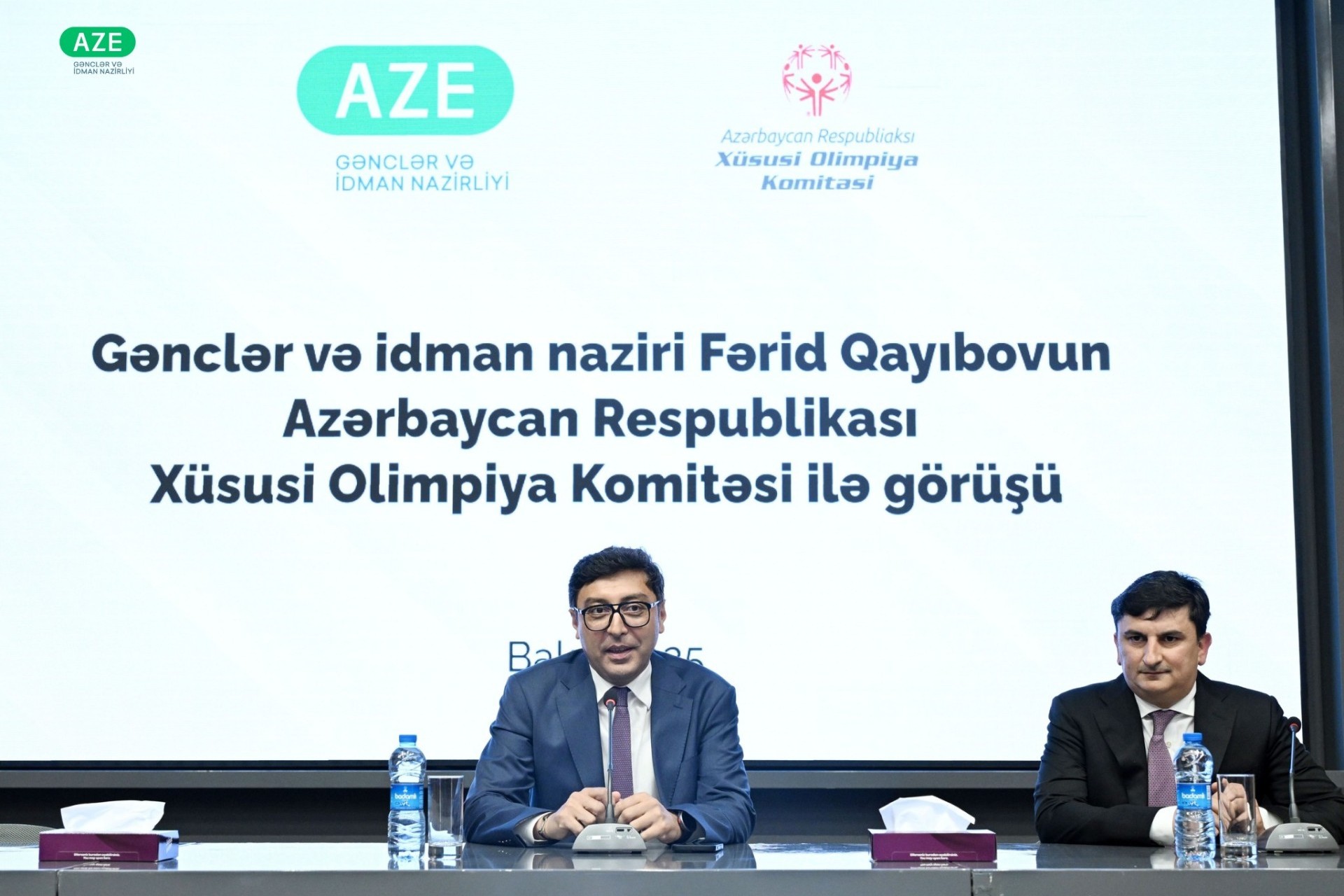 Fərid Qayıbov Xüsusi Olimpiya Komitəsinin nümayəndələri ilə görüşüb - FOTO