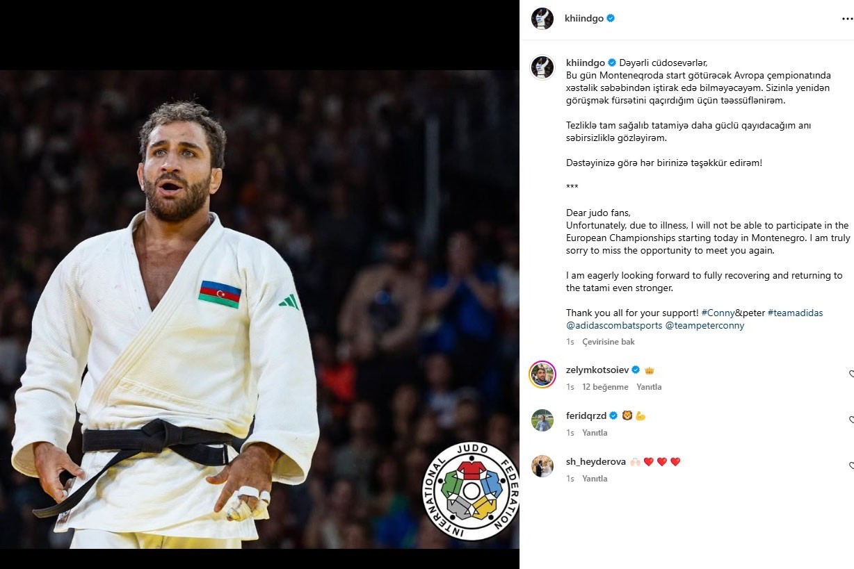 Hidayət Heydərov: “Daha güclü qayıdacağım anı səbirsizliklə gözləyirəm”