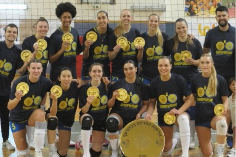 Azerbaijani volleyball player becomes champion in Israel